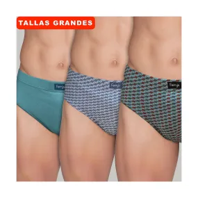 440b PACK 3 CUBES PRINTED CLOSED BRIEFS