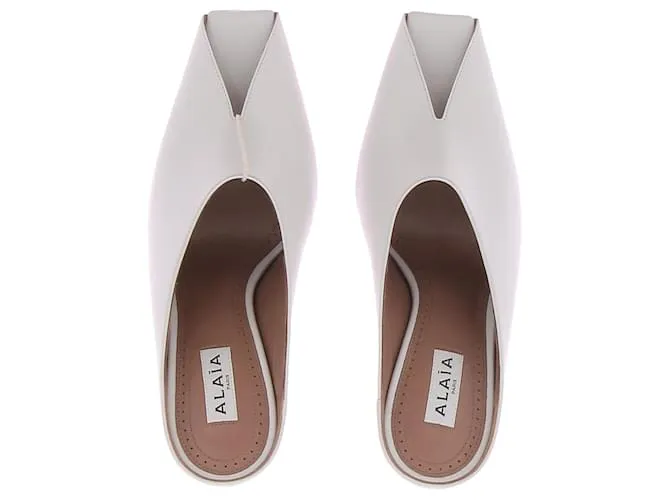 Alaïa Sandalias ALAIA T.EU 38 Cuero Blanco 