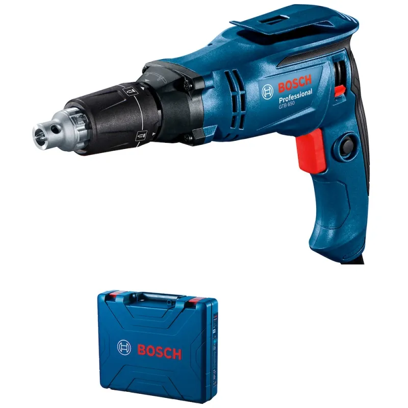 Atornillador para Drywall 1/4" Hex 650W Bosch GTB 650