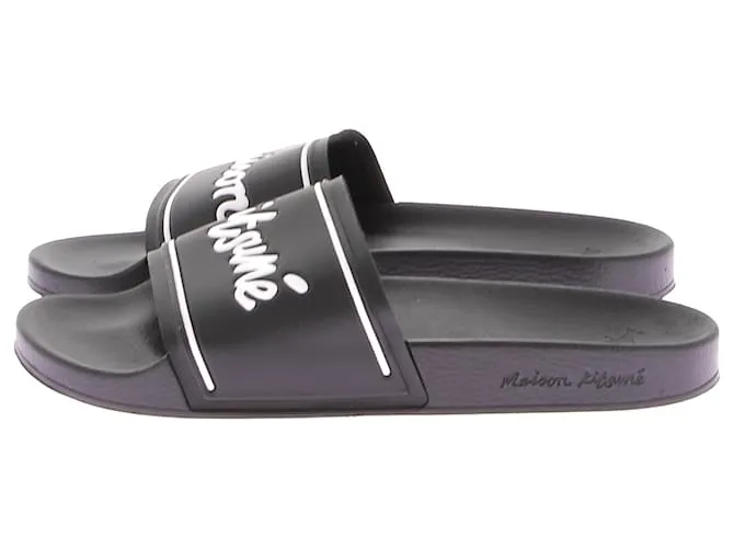 Autre Marque MAISON KITSUNE Sandalias T.EU 43 Plástico Negro 