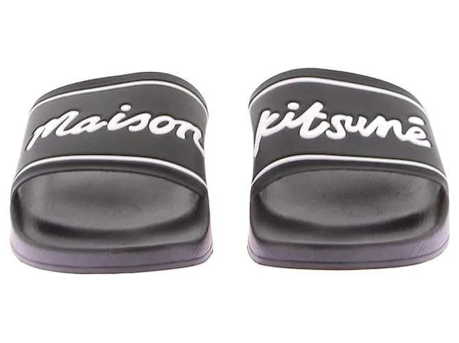 Autre Marque MAISON KITSUNE Sandalias T.EU 43 Plástico Negro 