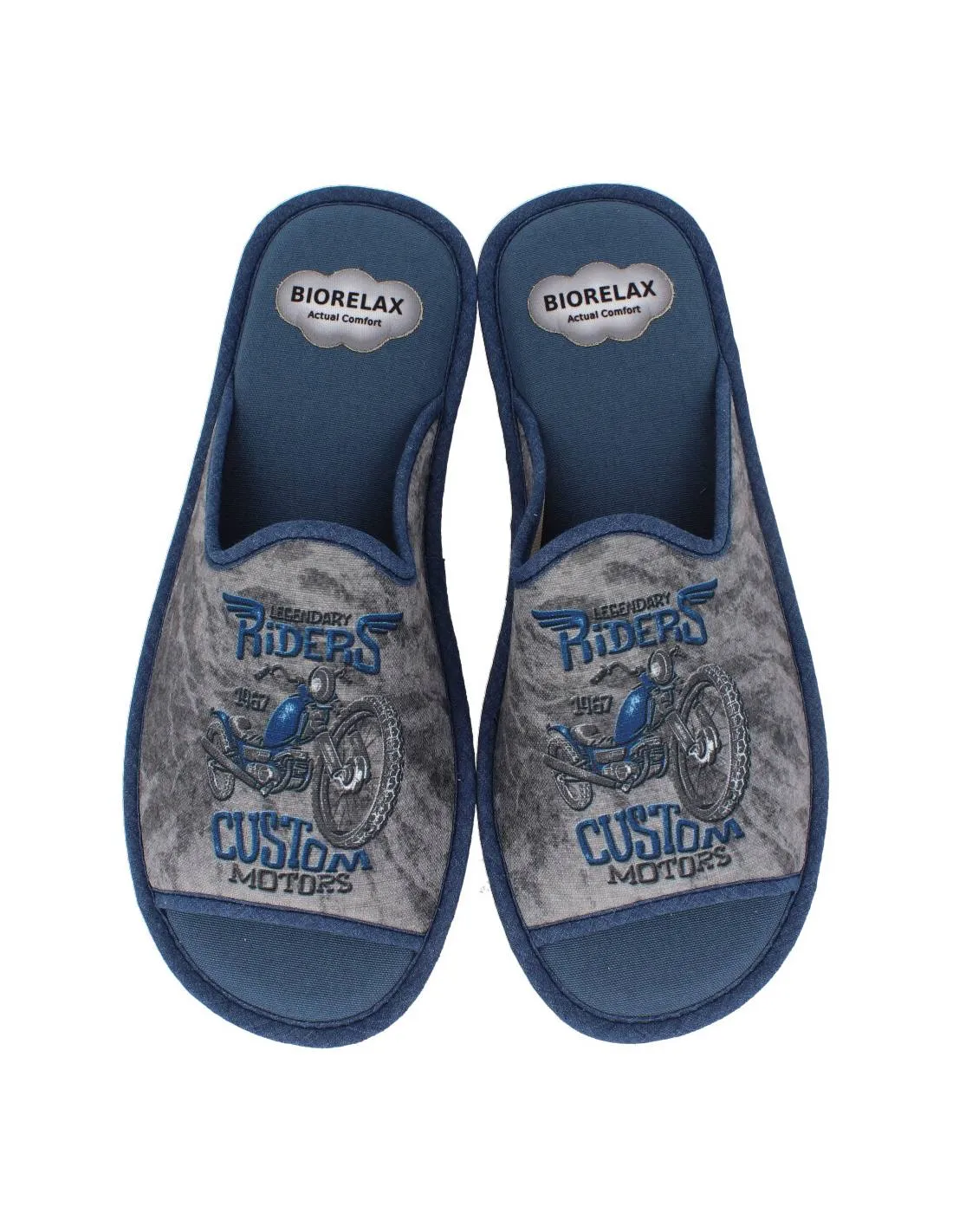 Biorelax - Zapatillas Hombre Moto Marino