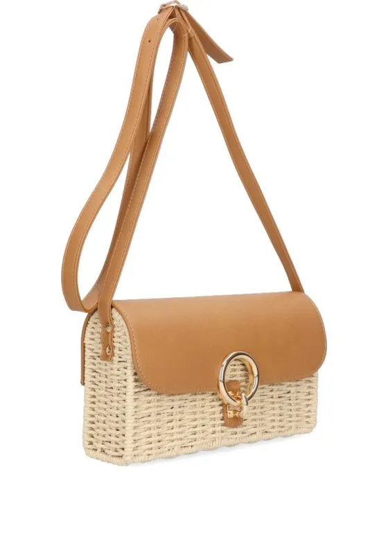Bolso bandolera pequeña Luna Collection marmaris  beige