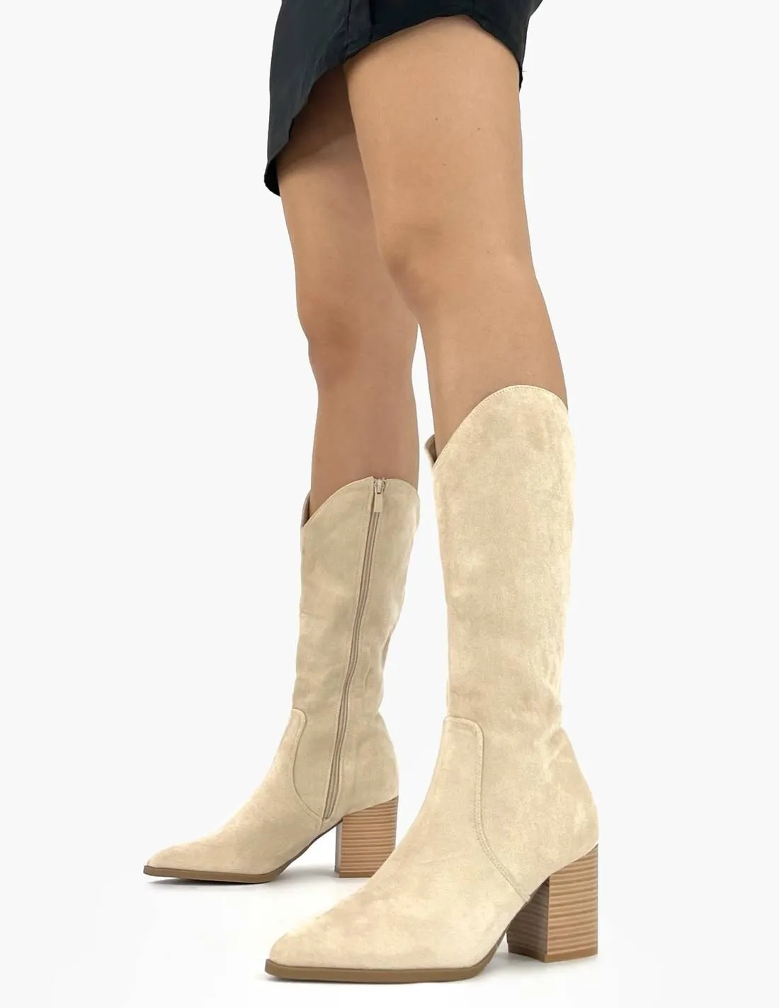 Bota campera beige