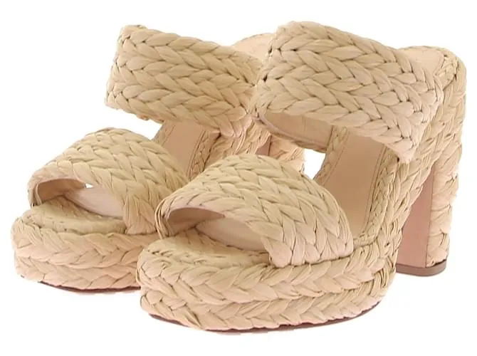 BOTTEGA VENETA Sandalias T.EU 37 Tela Beige 