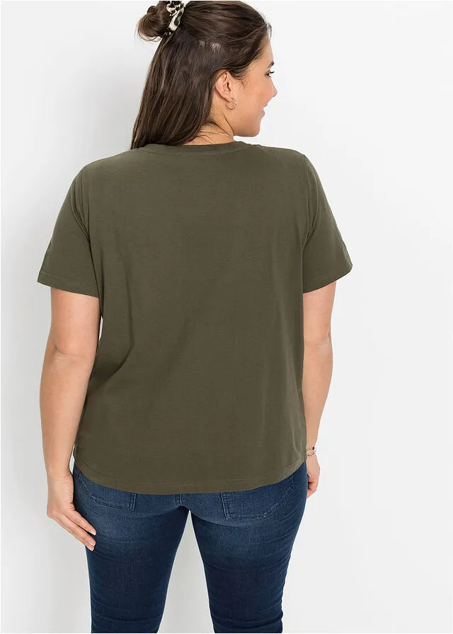 Camiseta Verde oliva oscuro