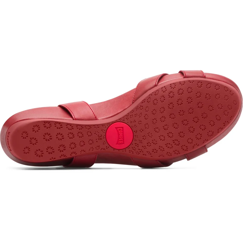 Camper Micro – Sandalias con Cuña Mujer k200116-019 roja