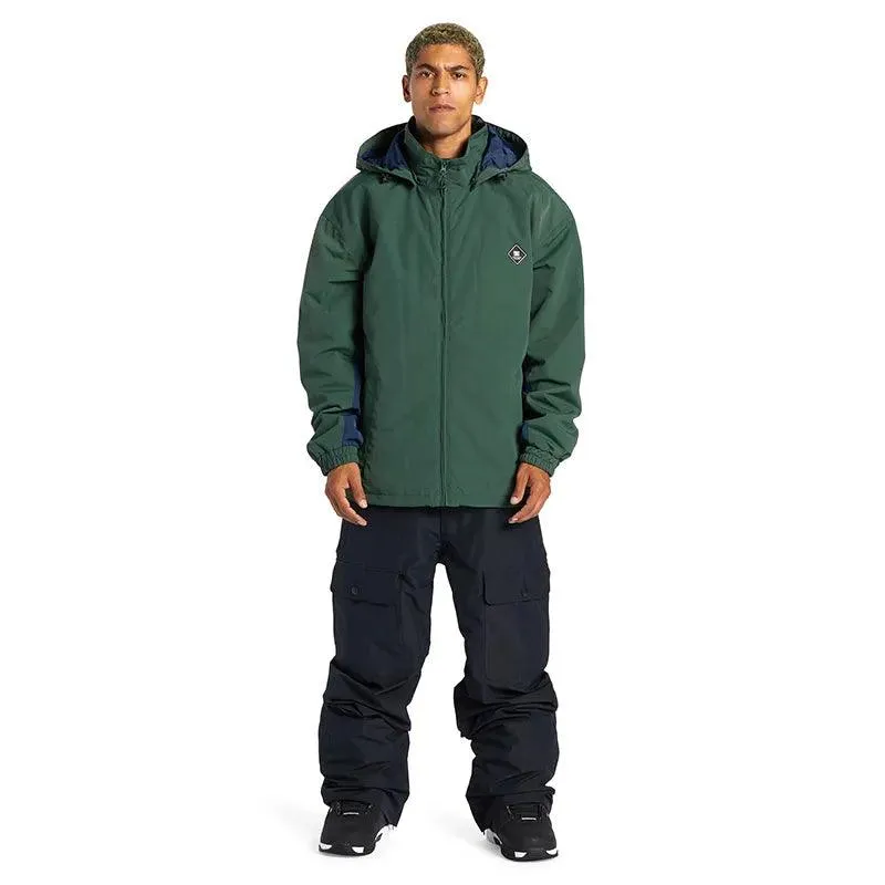 Campera Dc Snow Vista Verde Azul