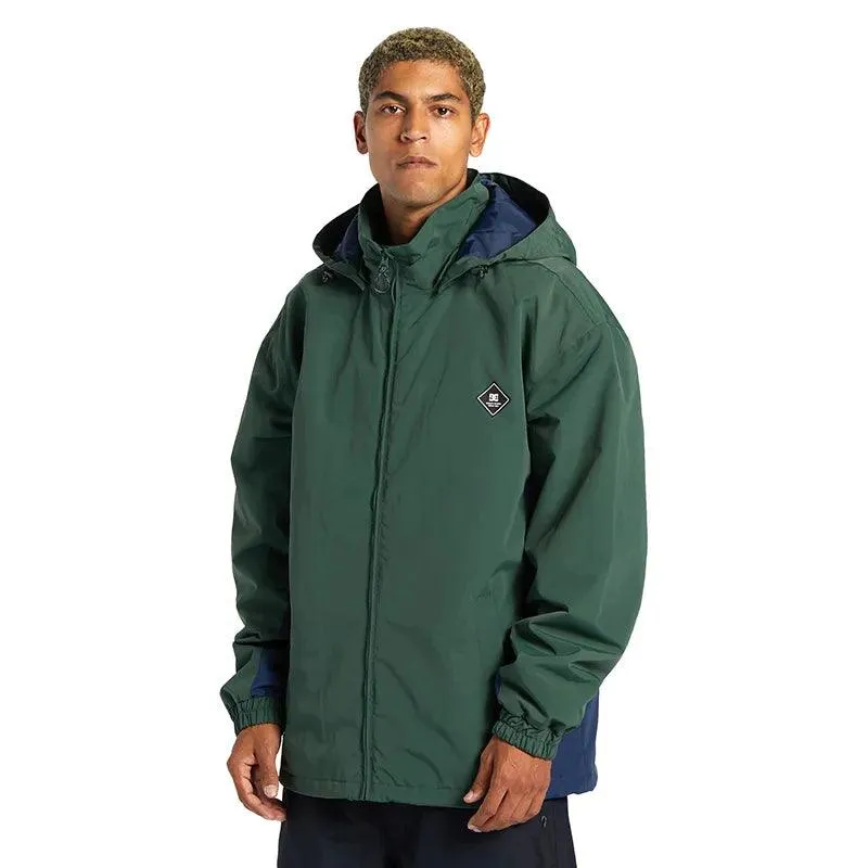 Campera Dc Snow Vista Verde Azul