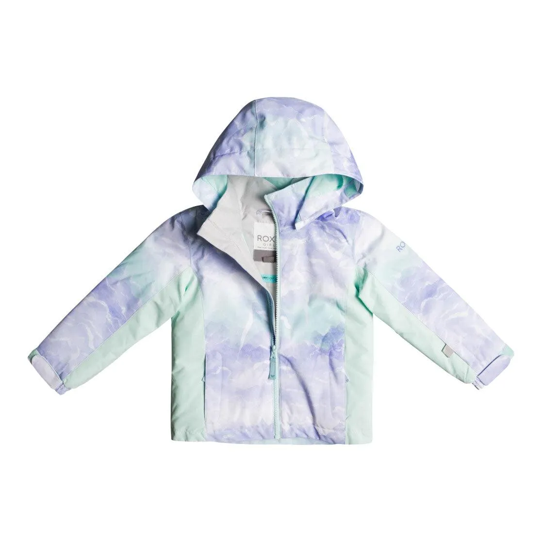 Campera Roxy Snow Snowy Tale Niña Verde Agua