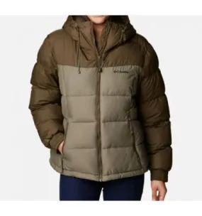 Chaqueta de plumón con capucha para mujer Columbia Pike Lake II (Verde Oliva / Verde Piedra)