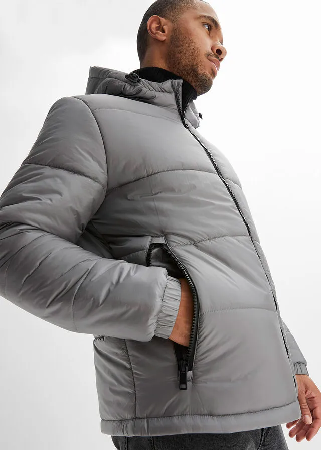 Chaqueta guateada Gris-negro