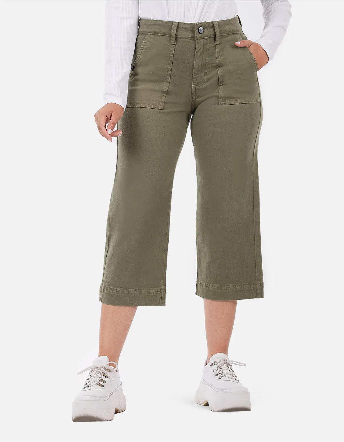 Cropped culotte verde mm