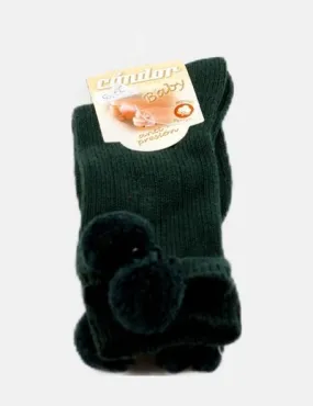 Cóndor Calcetín verde pompón