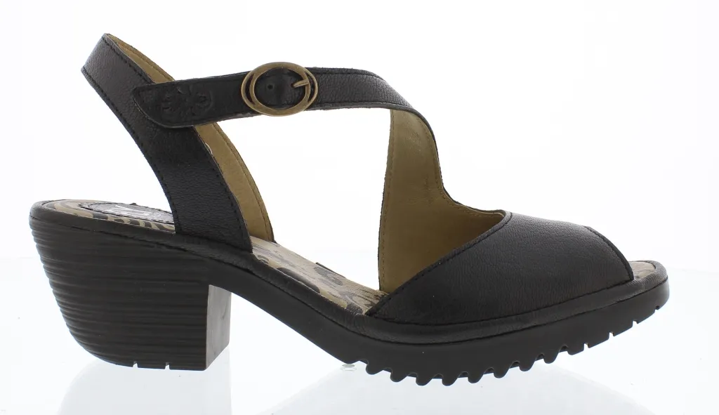 Fly London Wyno – Sandalias Mujer Negro