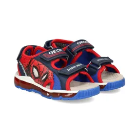 GEOX Sandalias y chanclas de niño C0735 NAVY/RED