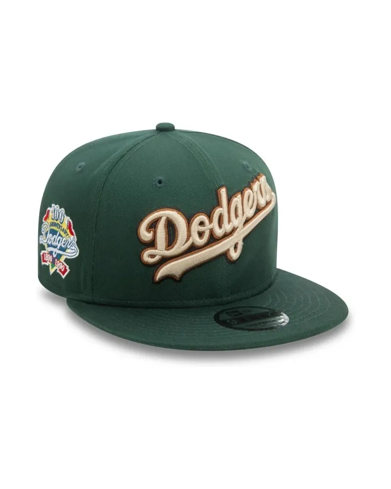 Gorra new era verde dodgers wordmark patch 9fifty losdod