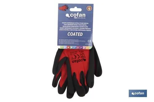 Guantes impregnados de nitrilo modelo Sandy Coating | Ideal para automoción, construcción y manipulación de aceites