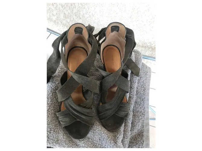 Isabel Marant Sandalias Caqui 