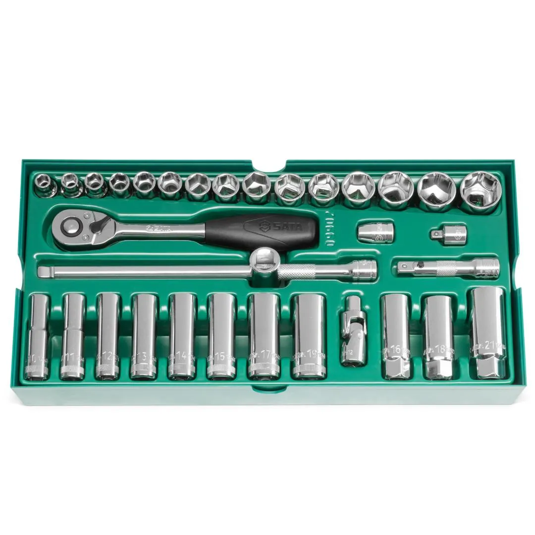 Juego de Copas 3/8" Bandeja 33pz mm