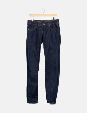 Mango Pantalón denim azul básico