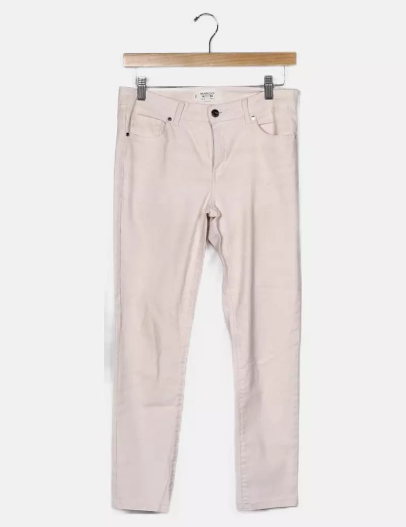 Mango Pantalón rosa básico