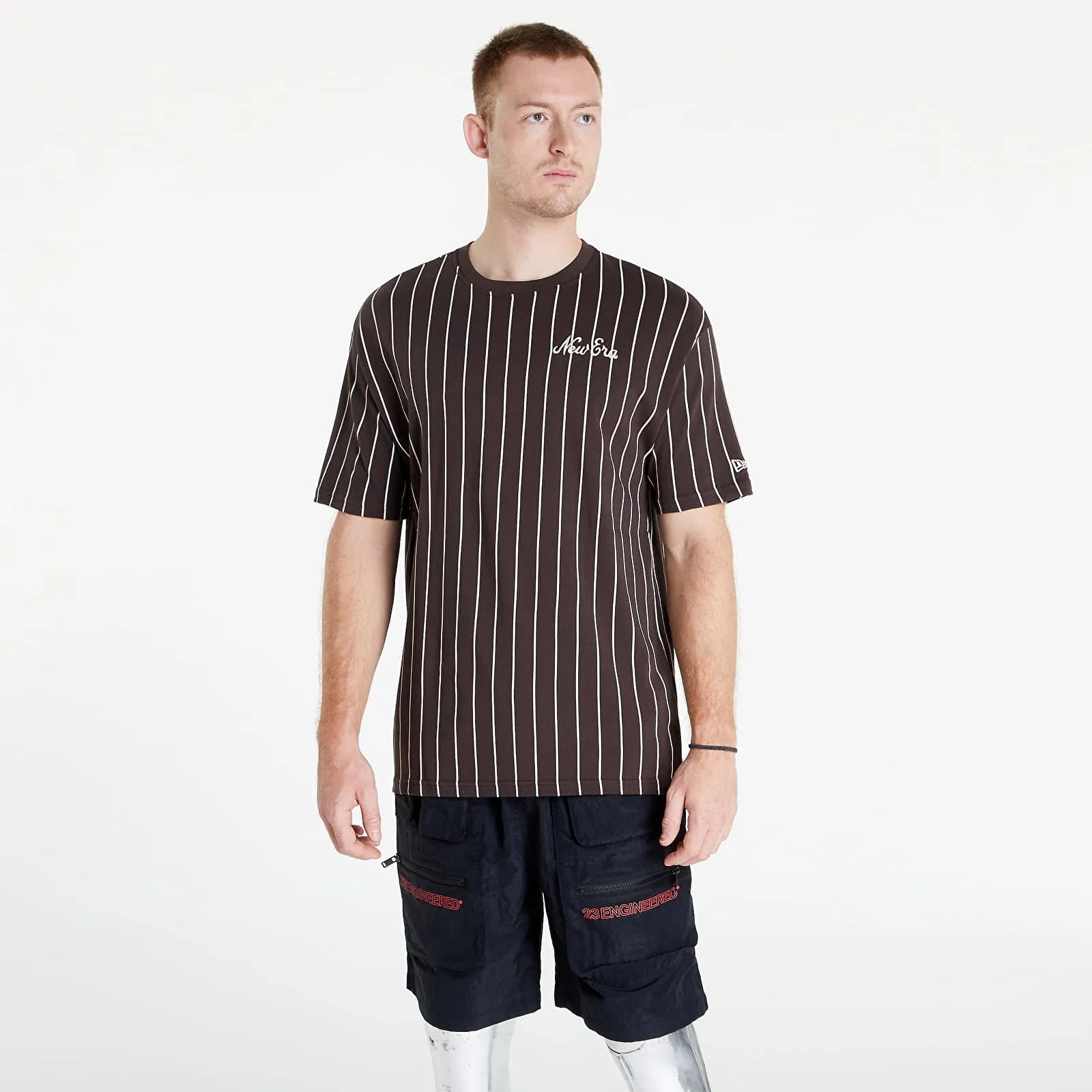 New Era Oversized Pinstripe Tee Newera