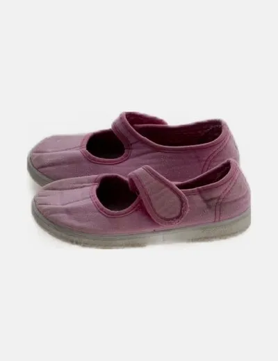 NoName Zapatilla rosa abierta belcro