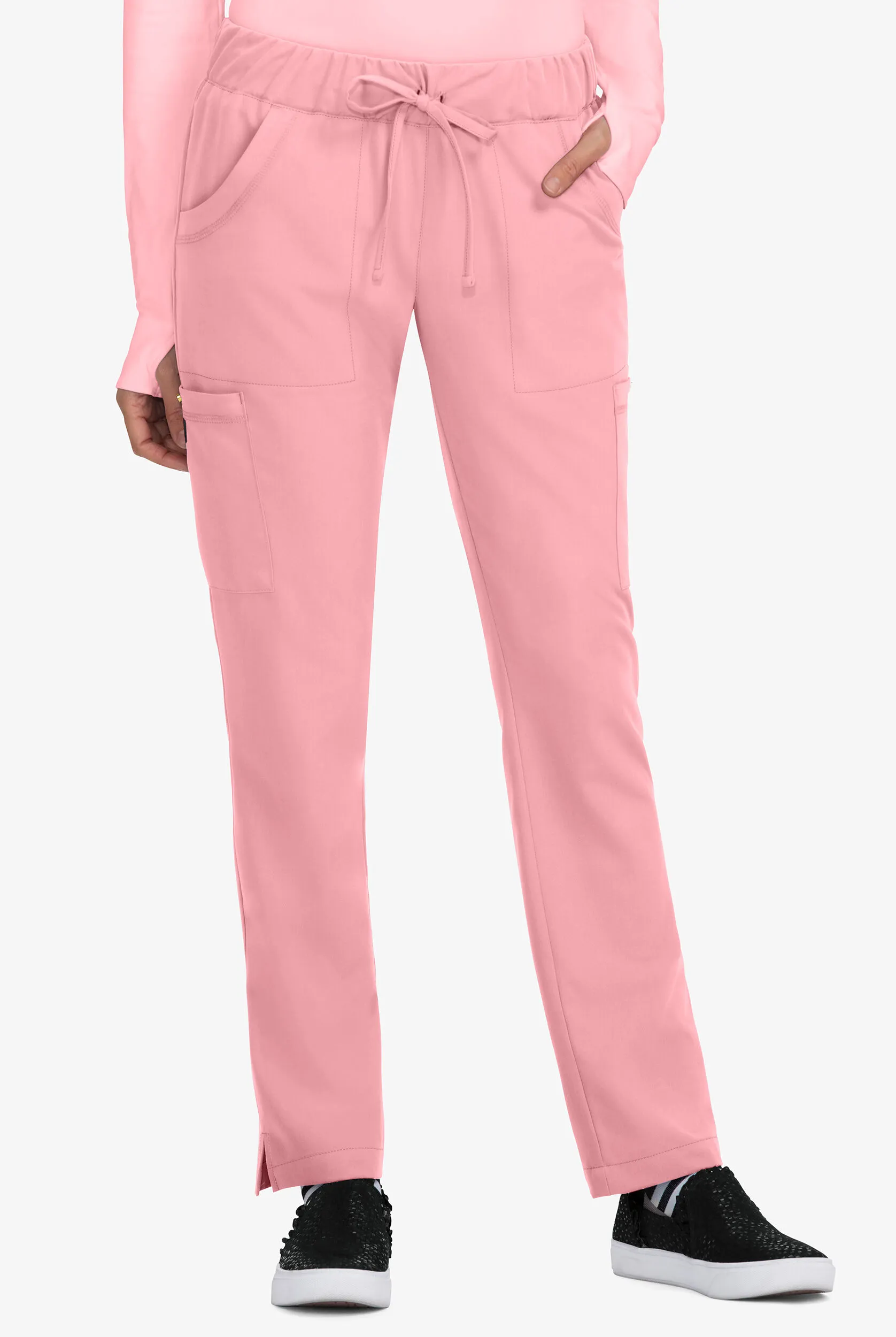 Pantalón médico Betsey Johnson Buttercup con cordón ajustable y 6 bolsillos para mujer