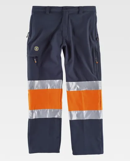 Pantalón Workshell combinado AV Marino Naranja A.V.