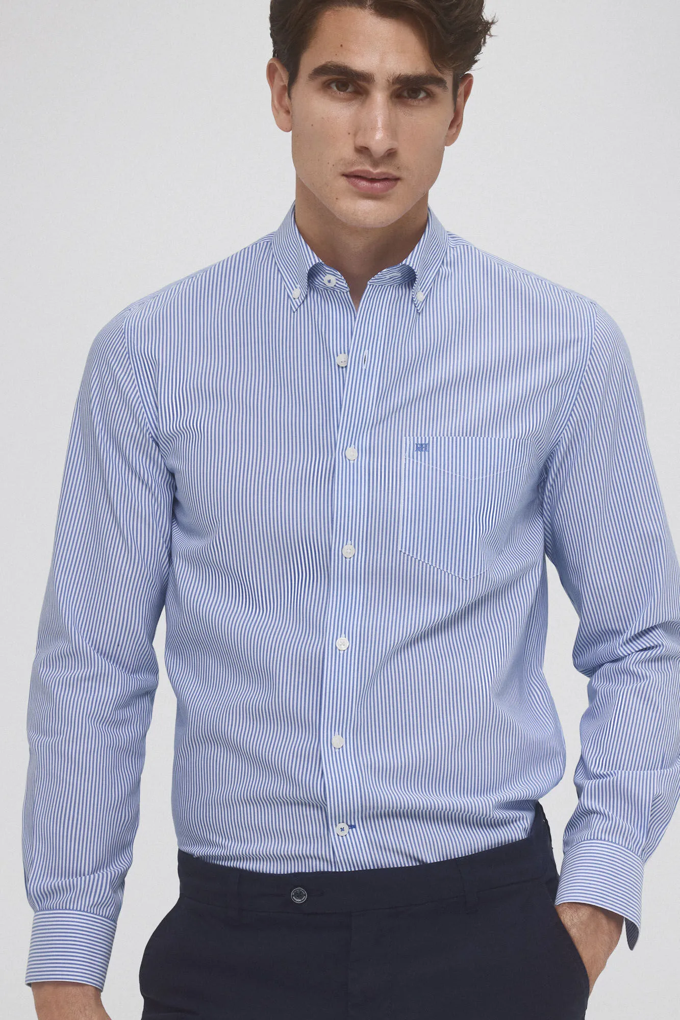 Pedro del Hierro Camisa non iron + antimanchas lisa