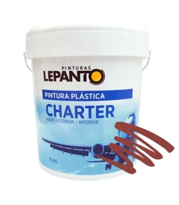 Pintura plástica profesional para fachadas Lepanto Charter - rojo óxido mate 750ml