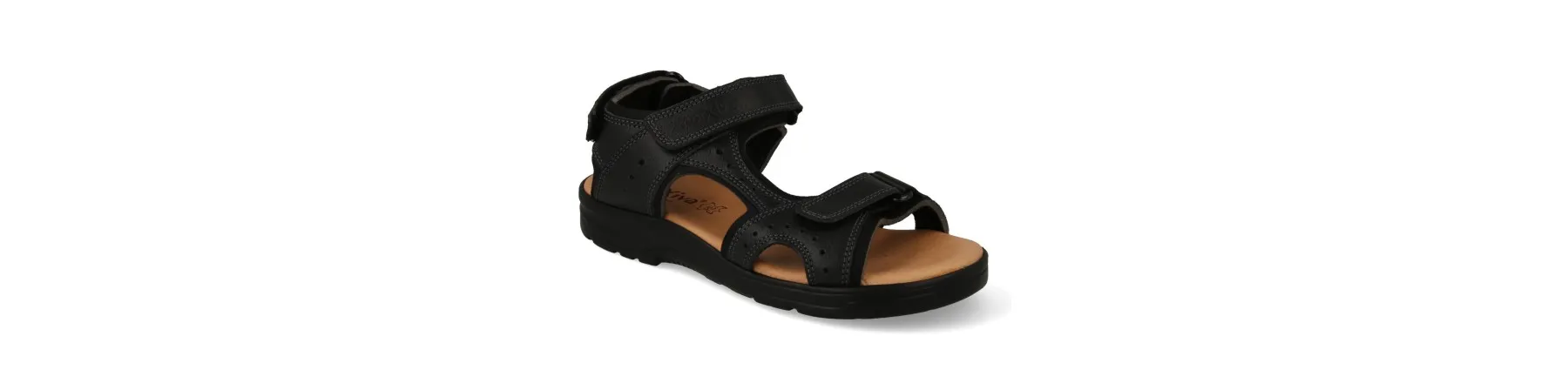 SANDALIAS DEPORTIVAS HOMBRE PIEL MOD. BLOSOM NEGRO