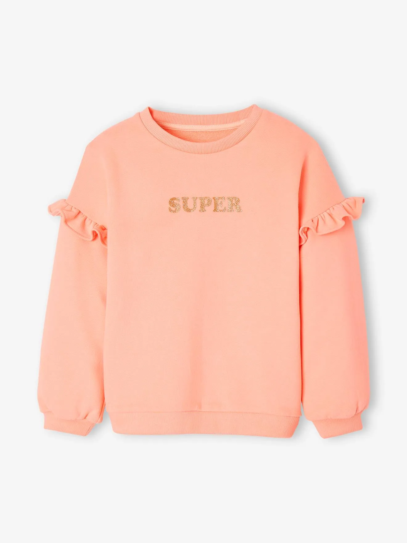 Sudadera con volantes personalizable para niña