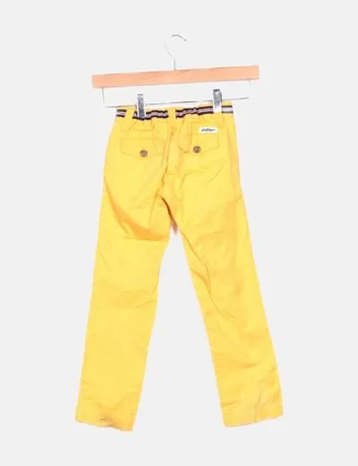 Tommy Hilfiger Pantalón amarillo pinzas