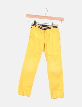 Tommy Hilfiger Pantalón amarillo pinzas