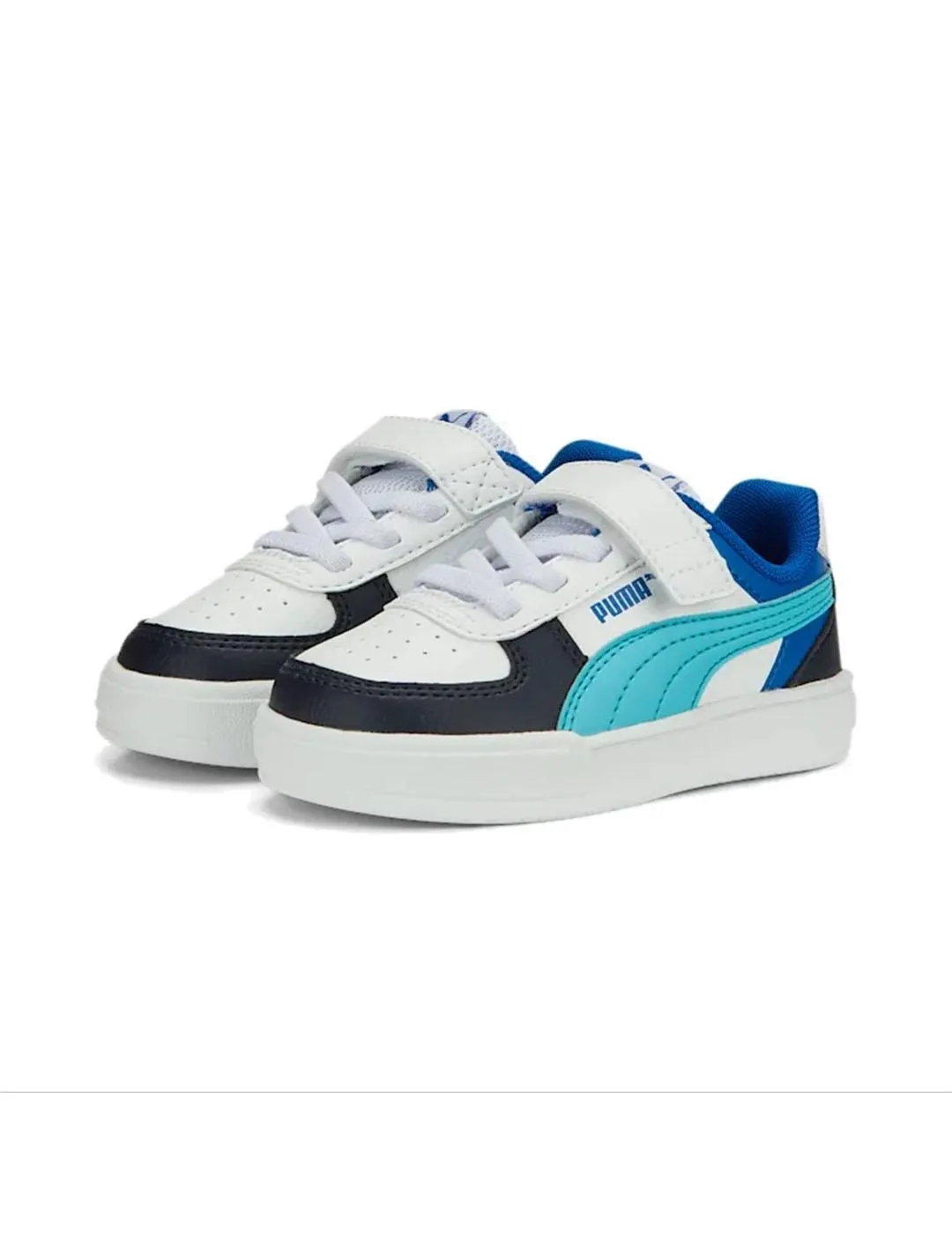 Zapatilla Baby Puma Caven Block Azules