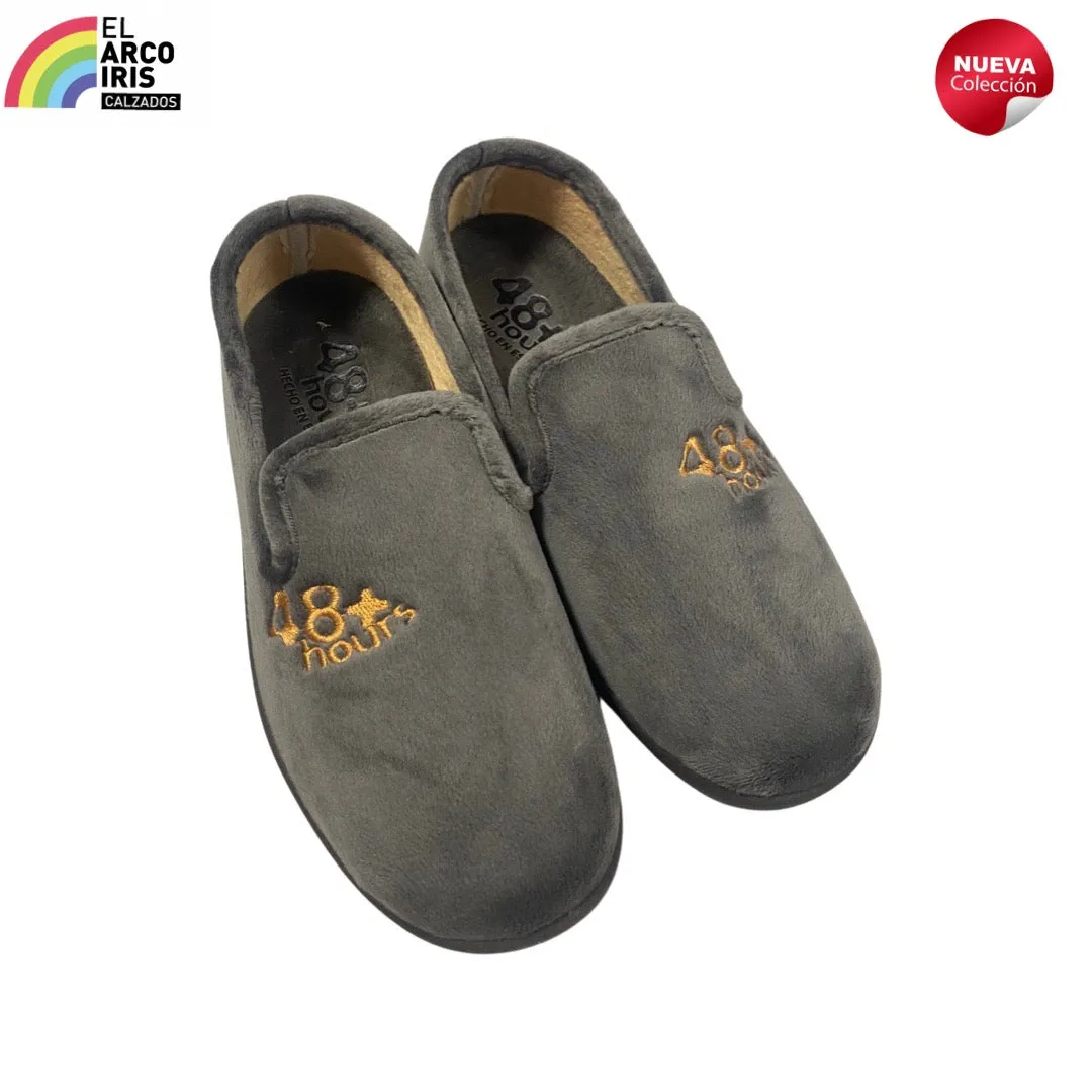 ZAPATILLA HOMBRE CASA 48HORAS 329201 GRIS