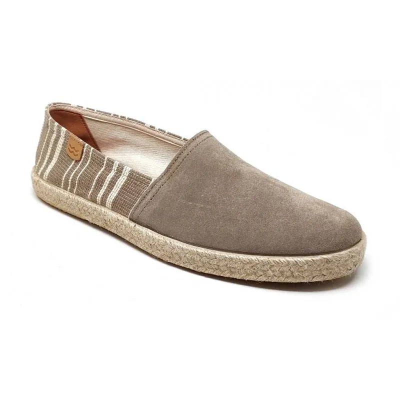 ZAPATILLA HOMBRE PIEL MEDITERRANEA 40032 PIEDRA