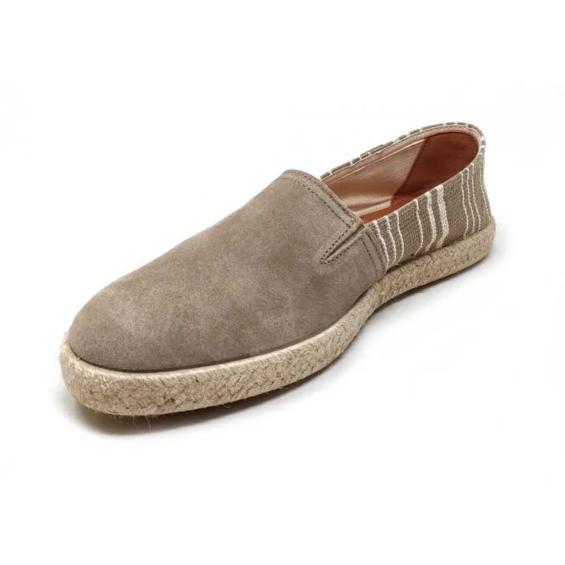 ZAPATILLA HOMBRE PIEL MEDITERRANEA 40032 PIEDRA