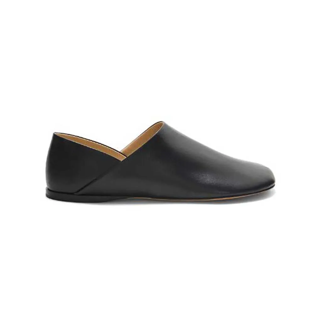 Zapatilla Loewe Mujer Toy de Piel de Cabra-Negro