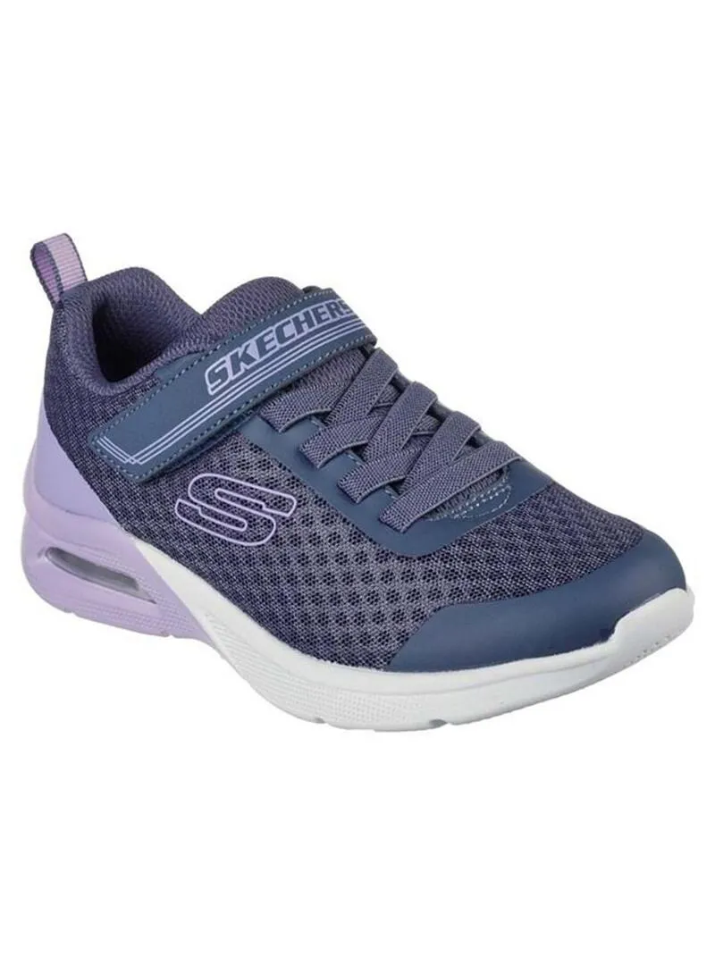 Zapatilla Niña Skechers Microspec Gris/Lila