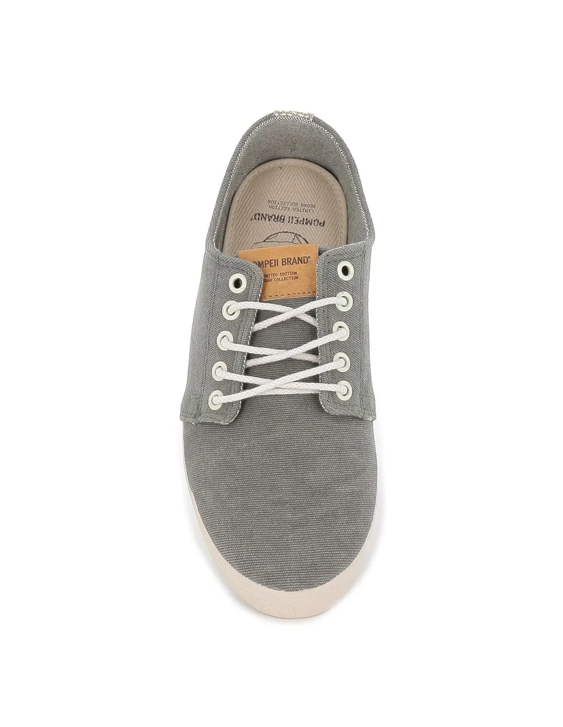 Zapatilla tela casual verde. Pompeii