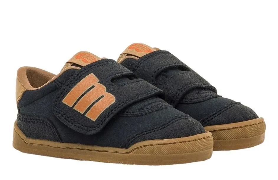 Zapatillas niño Mustang colegiales barefoot free baby color mistic azul navy calzado respetuoso de Mustang con cierre de doble t