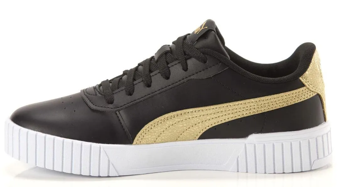 Zapatillas Puma Carina 2.0 Distressed Negro/Dorado