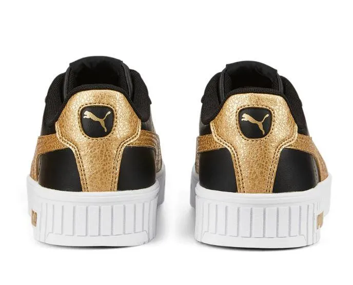 Zapatillas Puma Carina 2.0 Distressed Negro/Dorado