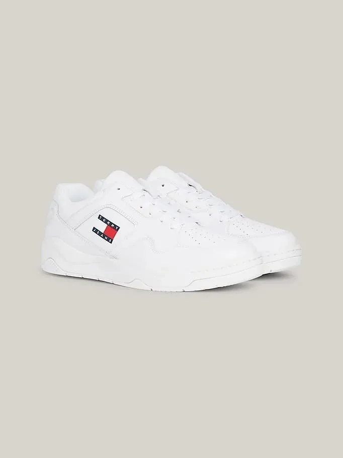 Zapatillas Tommy Jeans Leather Outsole Color EM0EM01350 YBR white