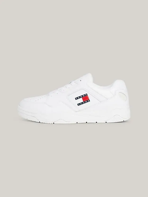 Zapatillas Tommy Jeans Leather Outsole Color EM0EM01350 YBR white