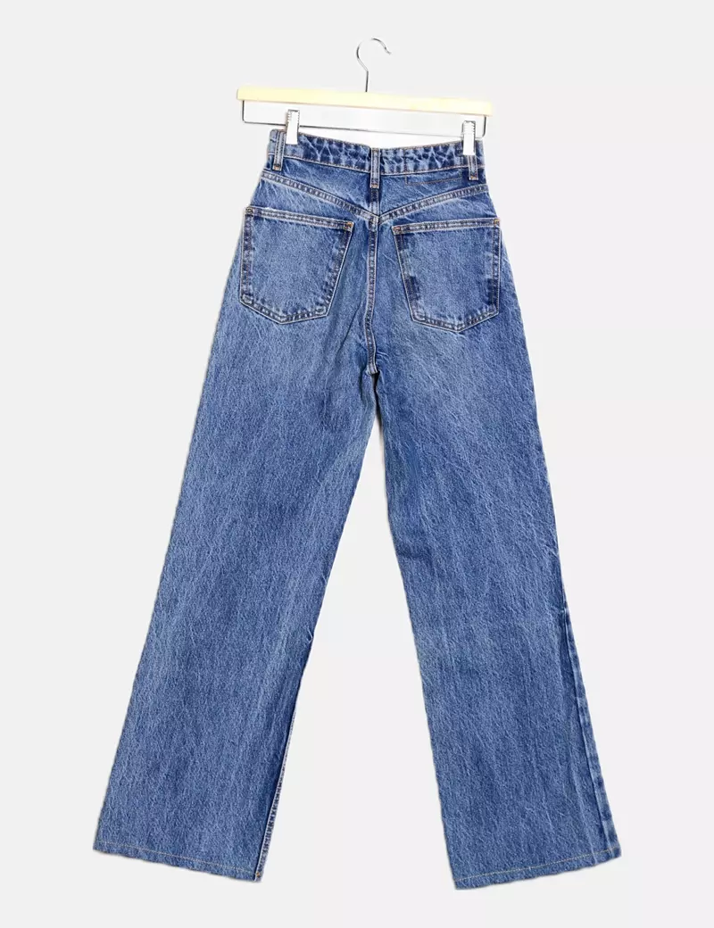 Zara Pantalón denim azul marino