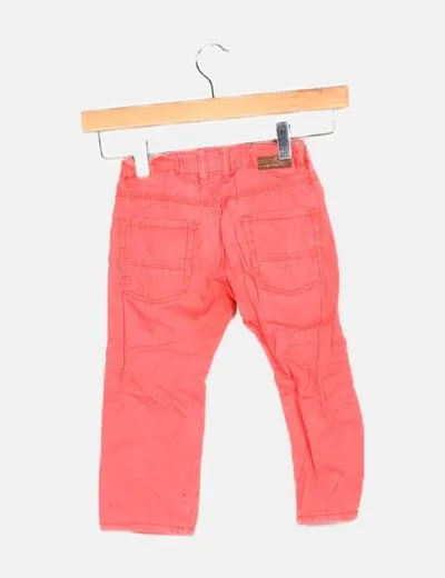 Zara Pantalón rosa básico